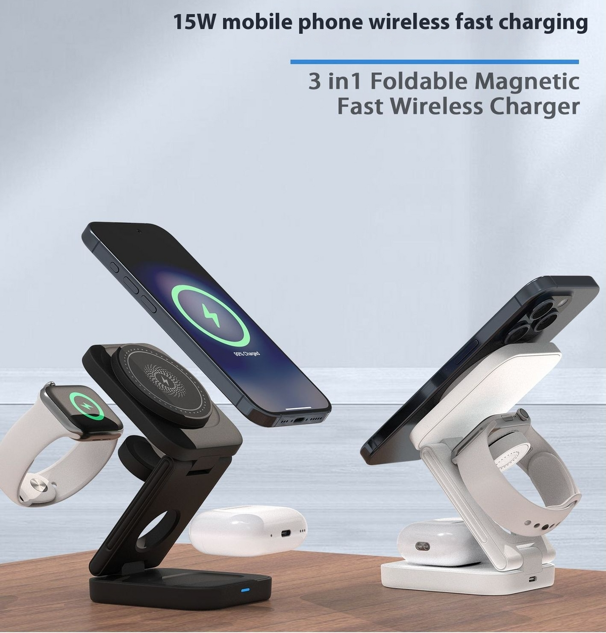 3 In 1 Foldable Wireless Charger