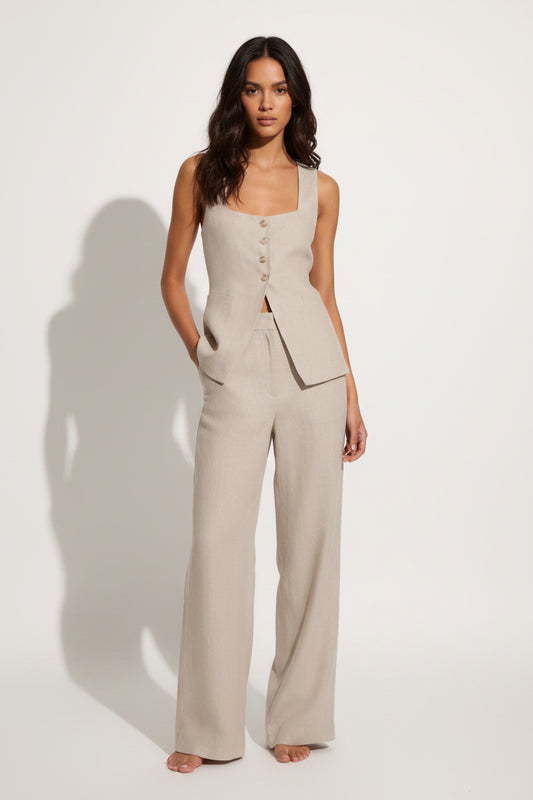 Women’s 2 Piece Waistcoat Vest and Long pants