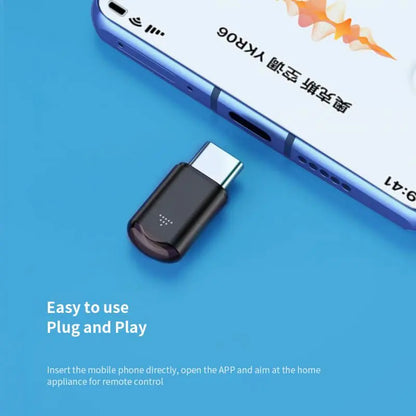 Type-C Micro USB Smart IR Remote Control Phone APP Mini Adapter