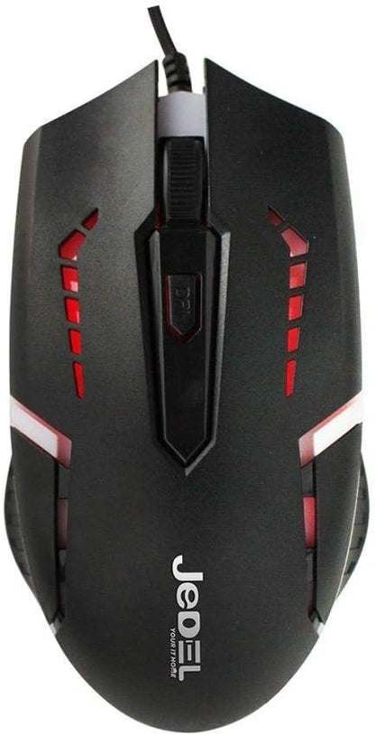 Jedel GK100 White Gaming Keyboard and Mouse Bundle